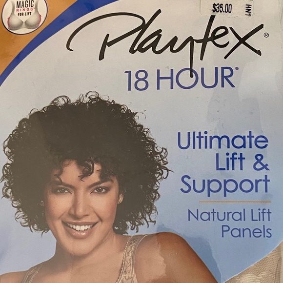 Playtex 18 Hour Ultimate Lifts & Support Bra Natural Lift Panels Size 46DDD - Picture 3 of 6